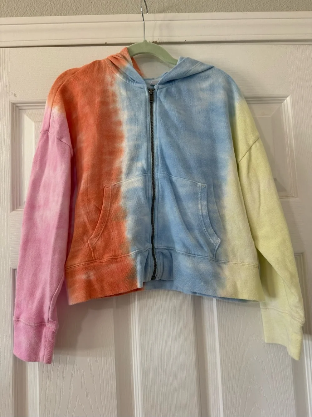 Girls Old Navy Tie-Dye Zip Hoodie Jacket - Medium (8)